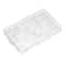 6 Pack: 13.5" x 8.5" Clear Adjustable Plastic Storage Case by Simply Tidy®